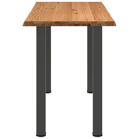 Eettafel rechthoekig 180x80x92 cm massief eikenhout lichtbruin - AllerleiShop