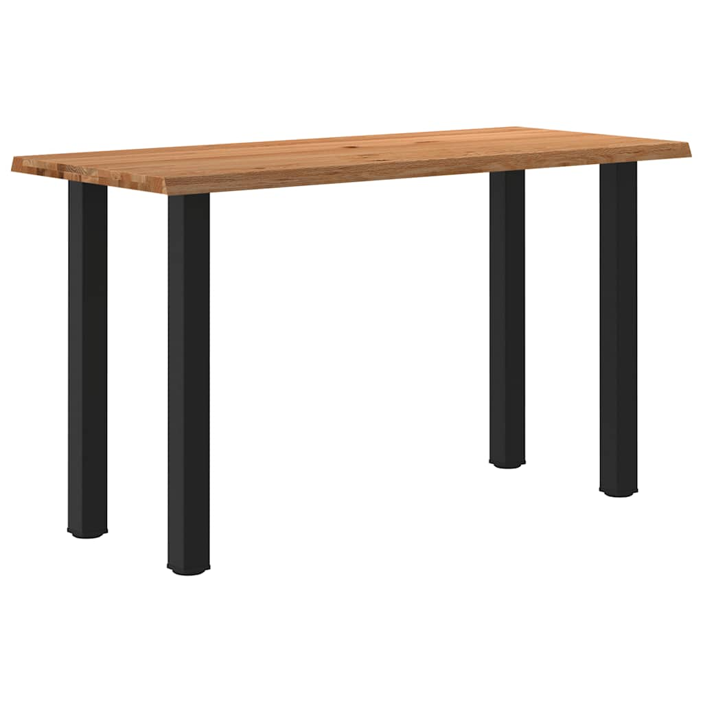 Eettafel rechthoekig 180x80x102 cm massief eikenhout lichtbruin - AllerleiShop