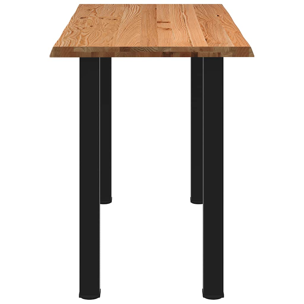 Eettafel rechthoekig 180x80x102 cm massief eikenhout lichtbruin - AllerleiShop