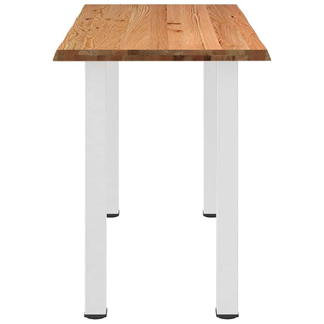 Eettafel rechthoekig 180x80x102 cm massief eikenhout lichtbruin - AllerleiShop