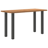 Eettafel rechthoekig 180x80x102 cm massief eikenhout lichtbruin - AllerleiShop