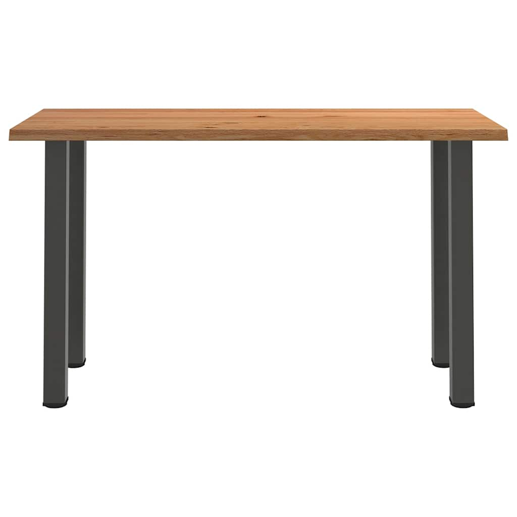 Eettafel rechthoekig 180x80x102 cm massief eikenhout lichtbruin - AllerleiShop