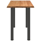 Eettafel rechthoekig 180x80x102 cm massief eikenhout lichtbruin - AllerleiShop