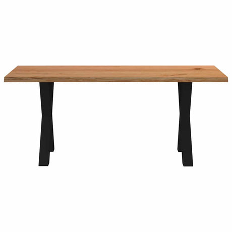 Eettafel rechthoekig 180x80x74 cm massief eikenhout lichtbruin - AllerleiShop