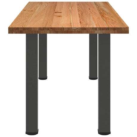 Eettafel rechthoekig 200x80x74 cm massief eikenhout lichtbruin - AllerleiShop