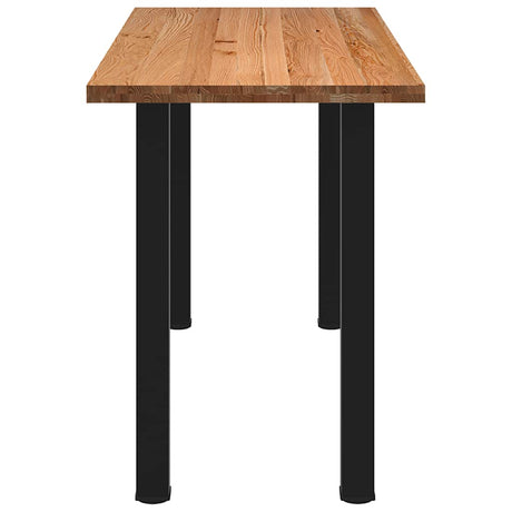 Eettafel rechthoekig 200x80x102 cm massief eikenhout lichtbruin - AllerleiShop