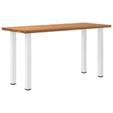 Eettafel rechthoekig 200x80x102 cm massief eikenhout lichtbruin - AllerleiShop