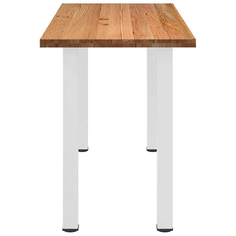 Eettafel rechthoekig 200x80x102 cm massief eikenhout lichtbruin - AllerleiShop