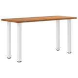 Eettafel rechthoekig 200x80x102 cm massief eikenhout lichtbruin - AllerleiShop