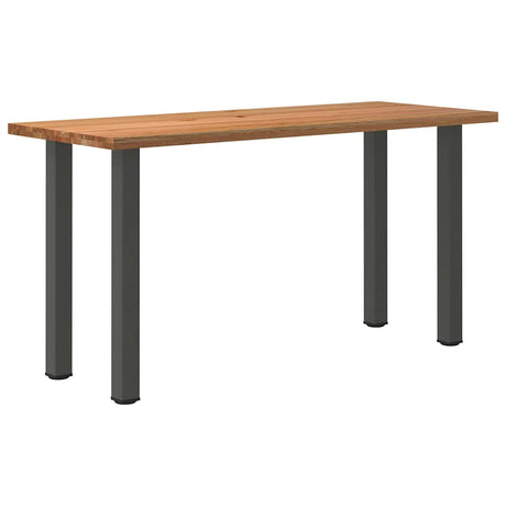 Eettafel rechthoekig 200x80x102 cm massief eikenhout lichtbruin - AllerleiShop