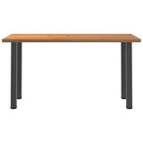 Eettafel rechthoekig 200x80x102 cm massief eikenhout lichtbruin - AllerleiShop