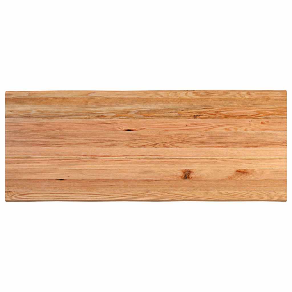 Eettafel rechthoekig 200x80x74 cm massief eikenhout lichtbruin - AllerleiShop