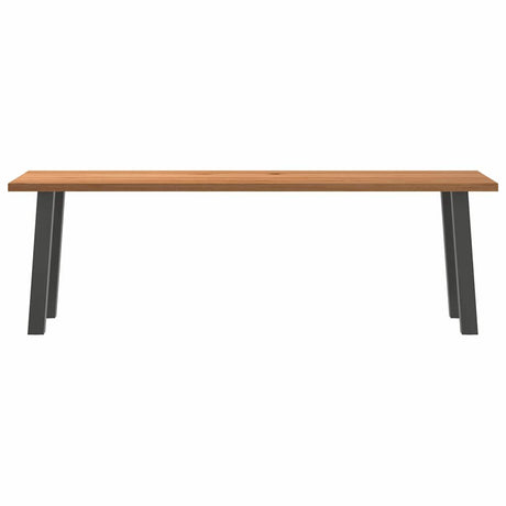 Eettafel rechthoekig 240x80x74 cm massief eikenhout lichtbruin - AllerleiShop