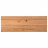 Eettafel rechthoekig 240x80x74 cm massief eikenhout lichtbruin - AllerleiShop