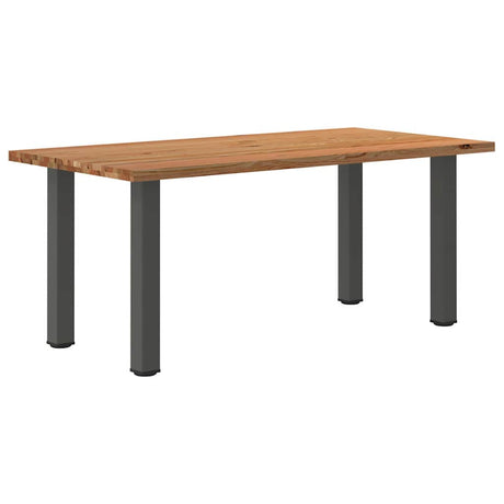 Eettafel rechthoekig 180x90x74 cm massief eikenhout lichtbruin - AllerleiShop