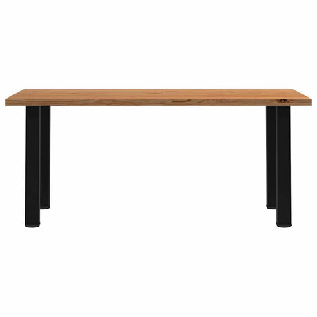 Eettafel rechthoekig 180x90x74 cm massief eikenhout lichtbruin - AllerleiShop