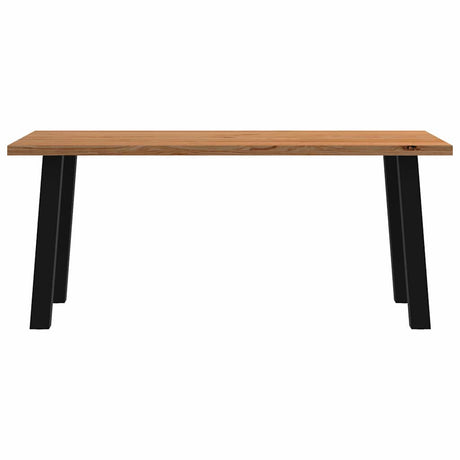 Eettafel rechthoekig 180x90x74 cm massief eikenhout lichtbruin - AllerleiShop