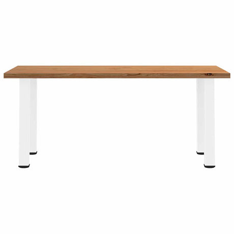 Eettafel rechthoekig 180x90x74 cm massief eikenhout lichtbruin - AllerleiShop