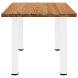 Eettafel rechthoekig 180x90x74 cm massief eikenhout lichtbruin - AllerleiShop