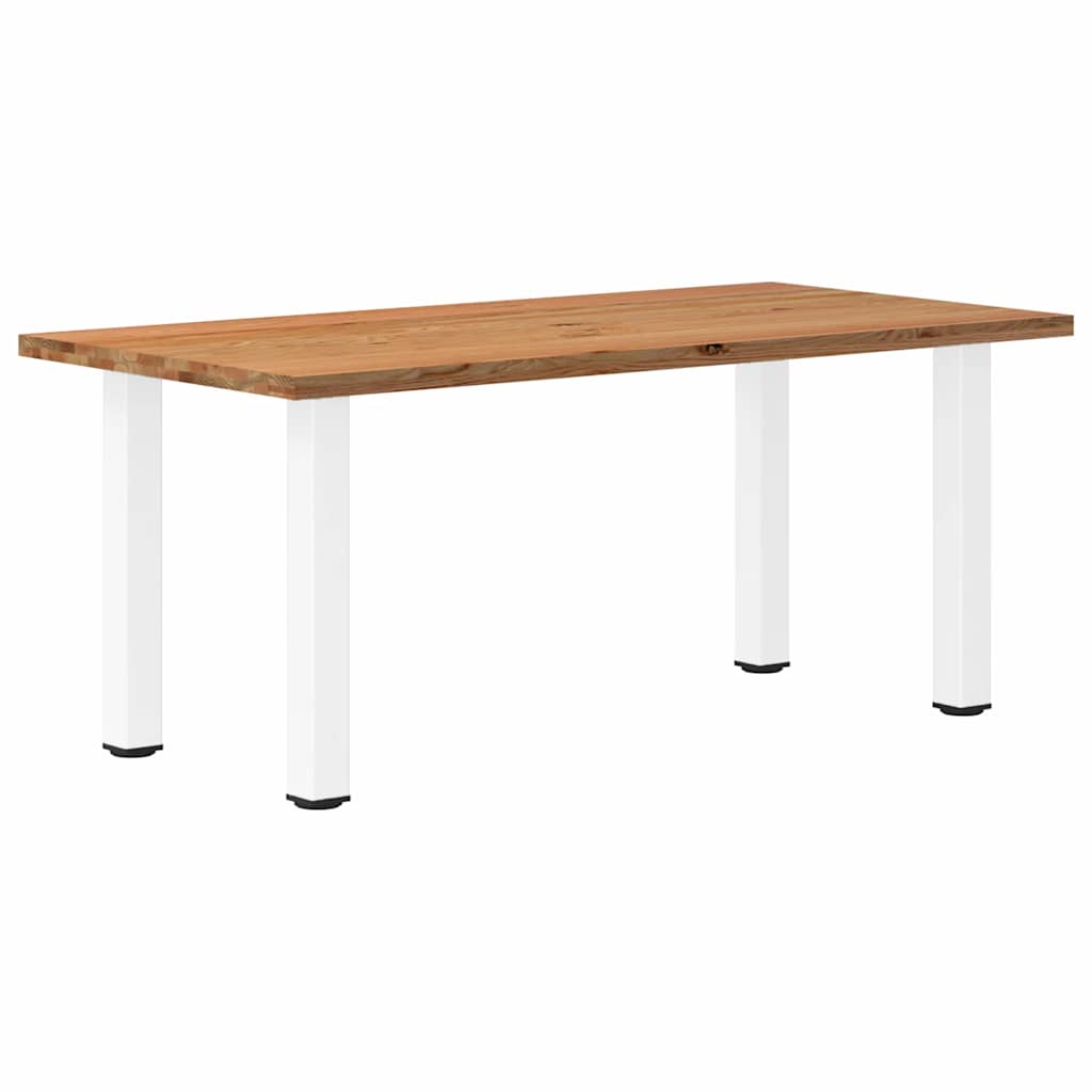 Eettafel rechthoekig 180x90x74 cm massief eikenhout lichtbruin - AllerleiShop