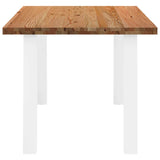 Eettafel rechthoekig 180x90x74 cm massief eikenhout lichtbruin - AllerleiShop