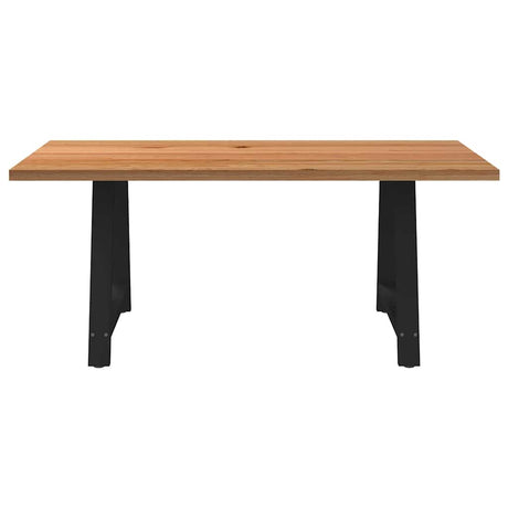 Eettafel rechthoekig 180x100x74 cm massief eikenhout lichtbruin - AllerleiShop