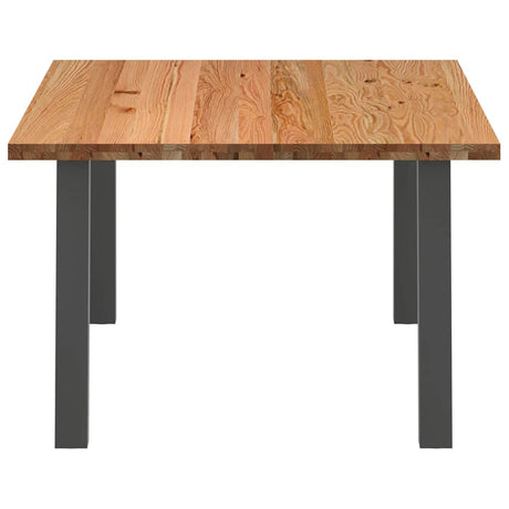 Eettafel rechthoekig 180x120x74 cm massief eikenhout lichtbruin - AllerleiShop