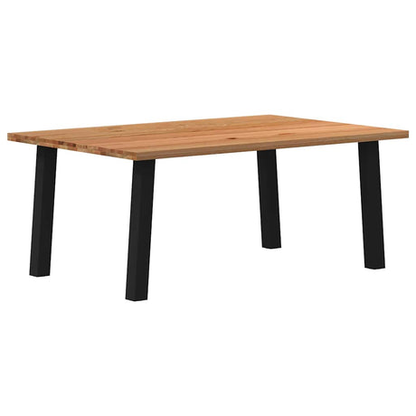 Eettafel rechthoekig 180x120x74 cm massief eikenhout lichtbruin - AllerleiShop