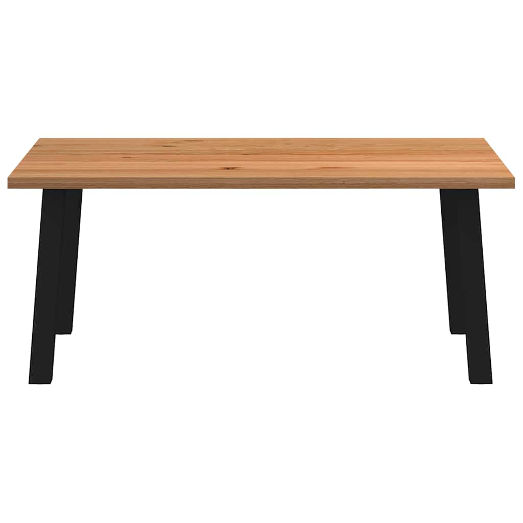 Eettafel rechthoekig 180x120x74 cm massief eikenhout lichtbruin - AllerleiShop