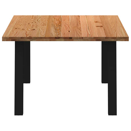 Eettafel rechthoekig 180x120x74 cm massief eikenhout lichtbruin - AllerleiShop