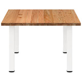 Eettafel rechthoekig 180x120x74 cm massief eikenhout lichtbruin - AllerleiShop