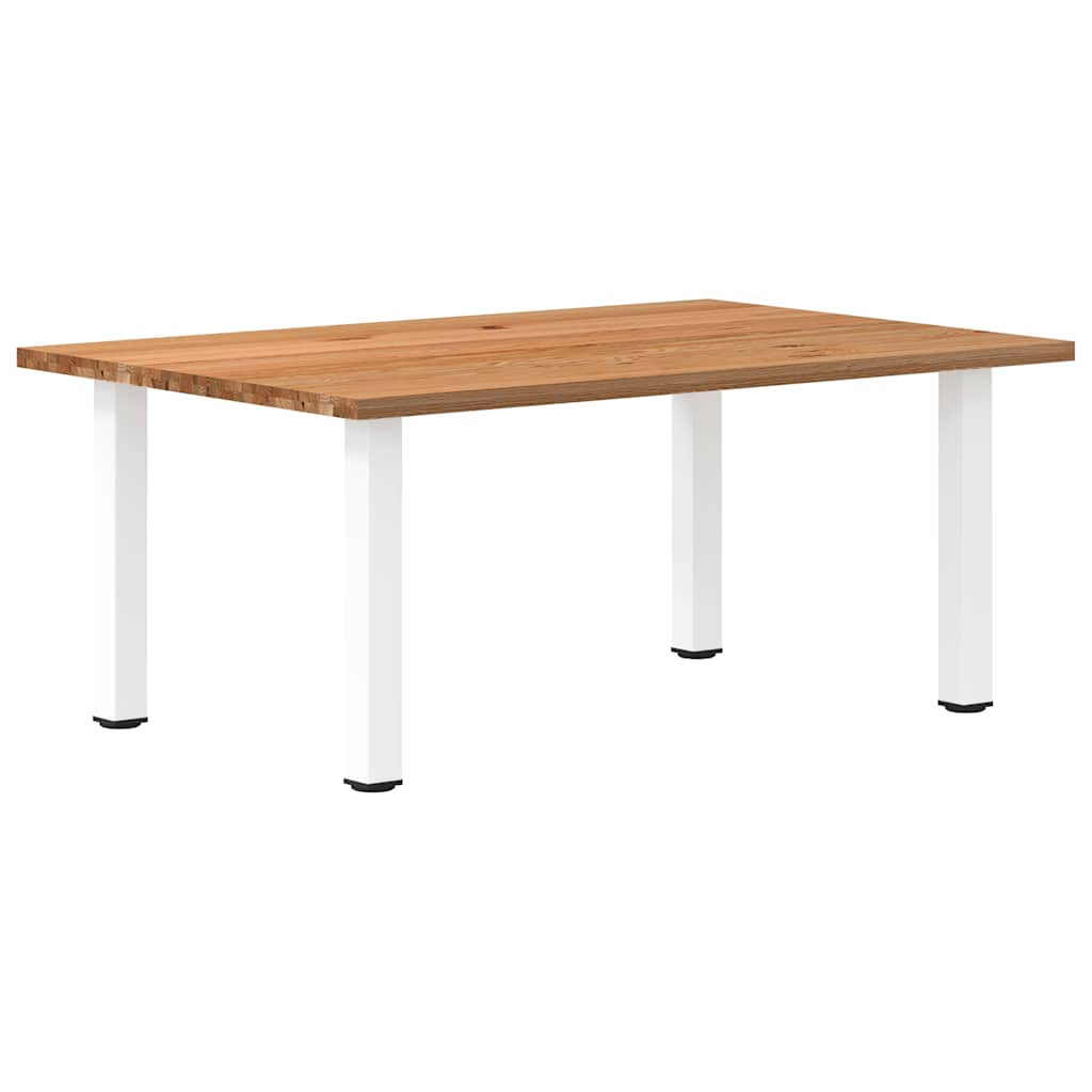 Eettafel rechthoekig 180x120x74 cm massief eikenhout lichtbruin - AllerleiShop