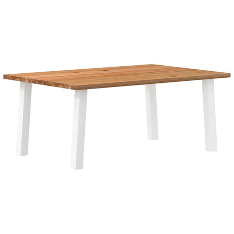 Eettafel rechthoekig 180x120x74 cm massief eikenhout lichtbruin - AllerleiShop