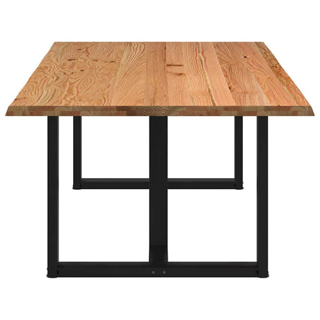 Eettafel rechthoekig 200x120x74 cm massief eikenhout lichtbruin - AllerleiShop