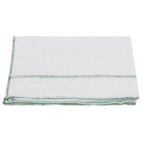 Vloerdoeken 5 st gestreept 50x60 cm wit en groen - AllerleiShop