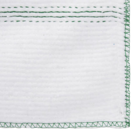 Vloerdoeken 5 st gestreept 50x60 cm wit en groen - AllerleiShop