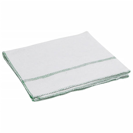 Vloerdoeken 10 st 50x60 cm gestreept wit en groen - AllerleiShop