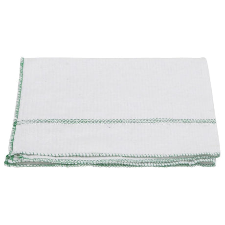 Vloerdoeken 10 st 50x60 cm gestreept wit en groen - AllerleiShop