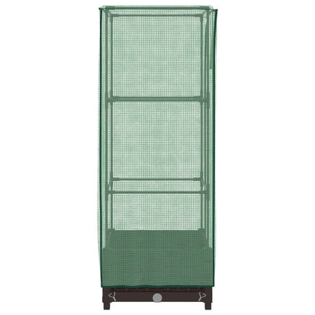 Plantenbak verhoogd met kashoes 40x40x123 cm rattanlook - AllerleiShop