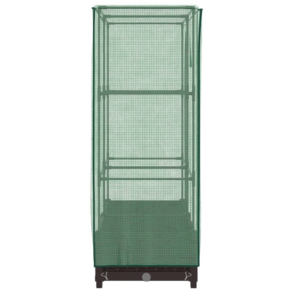 Plantenbak verhoogd met kashoes 80x40x123 cm rattanlook - AllerleiShop