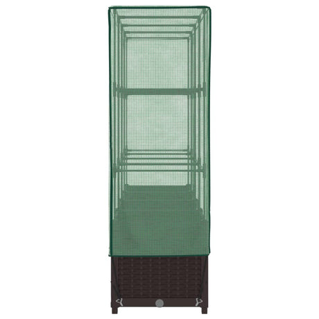 Plantenbak verhoogd met kashoes 160x40x138 cm rattanlook - AllerleiShop