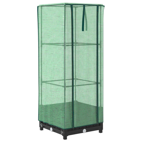 Plantenbak verhoogd met kashoes 40x40x123 cm rattanlook - AllerleiShop