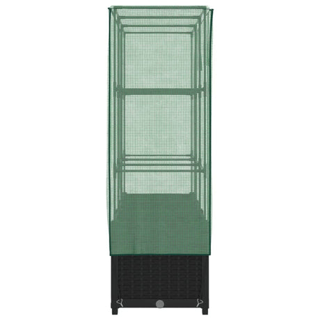 Plantenbak verhoogd met kashoes 120x40x138 cm rattanlook - AllerleiShop