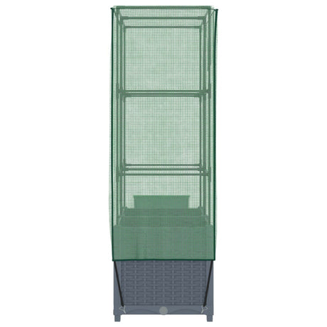 Plantenbak verhoogd met kashoes 80x40x138 cm rattanlook - AllerleiShop