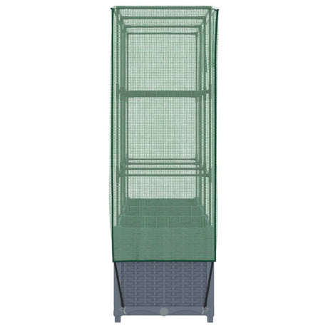 Plantenbak verhoogd met kashoes 120x40x138 cm rattanlook - AllerleiShop