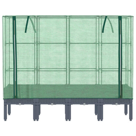 Plantenbak verhoogd met kashoes 160x40x140 cm rattanlook - AllerleiShop