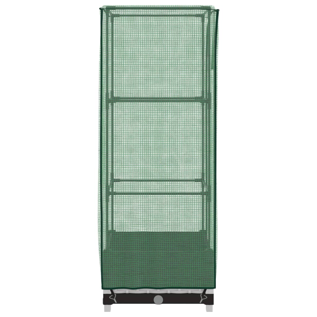 Plantenbak verhoogd met kashoes 40x40x123 cm rattanlook - AllerleiShop