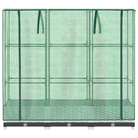 Plantenbak verhoogd met kashoes 120x40x123 cm rattanlook - AllerleiShop