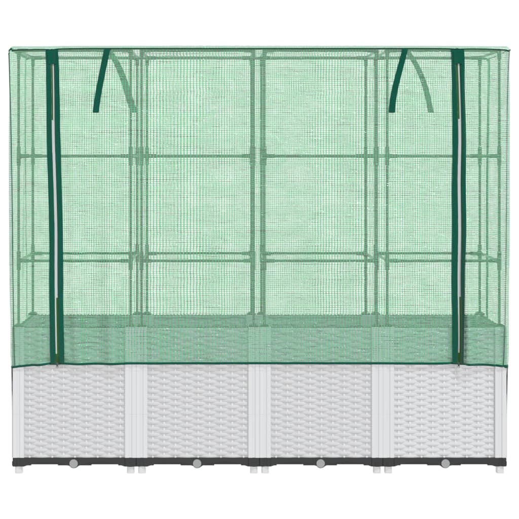 Plantenbak verhoogd met kashoes 160x40x153 cm rattanlook - AllerleiShop