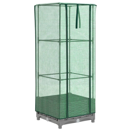 Plantenbak verhoogd met kashoes 40x40x123 cm rattanlook - AllerleiShop